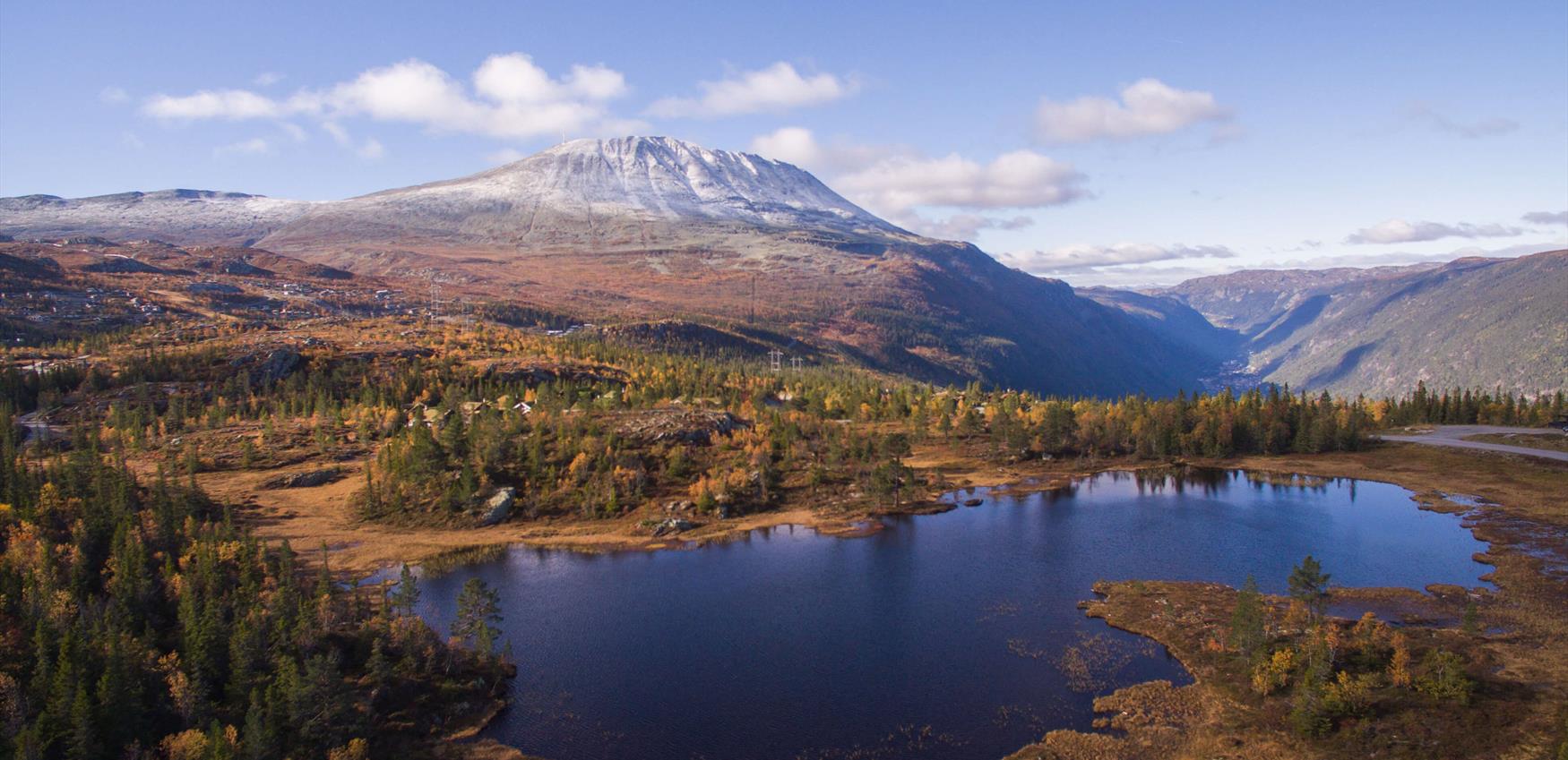 Høst på Gaustatoppen sett fra Gausta