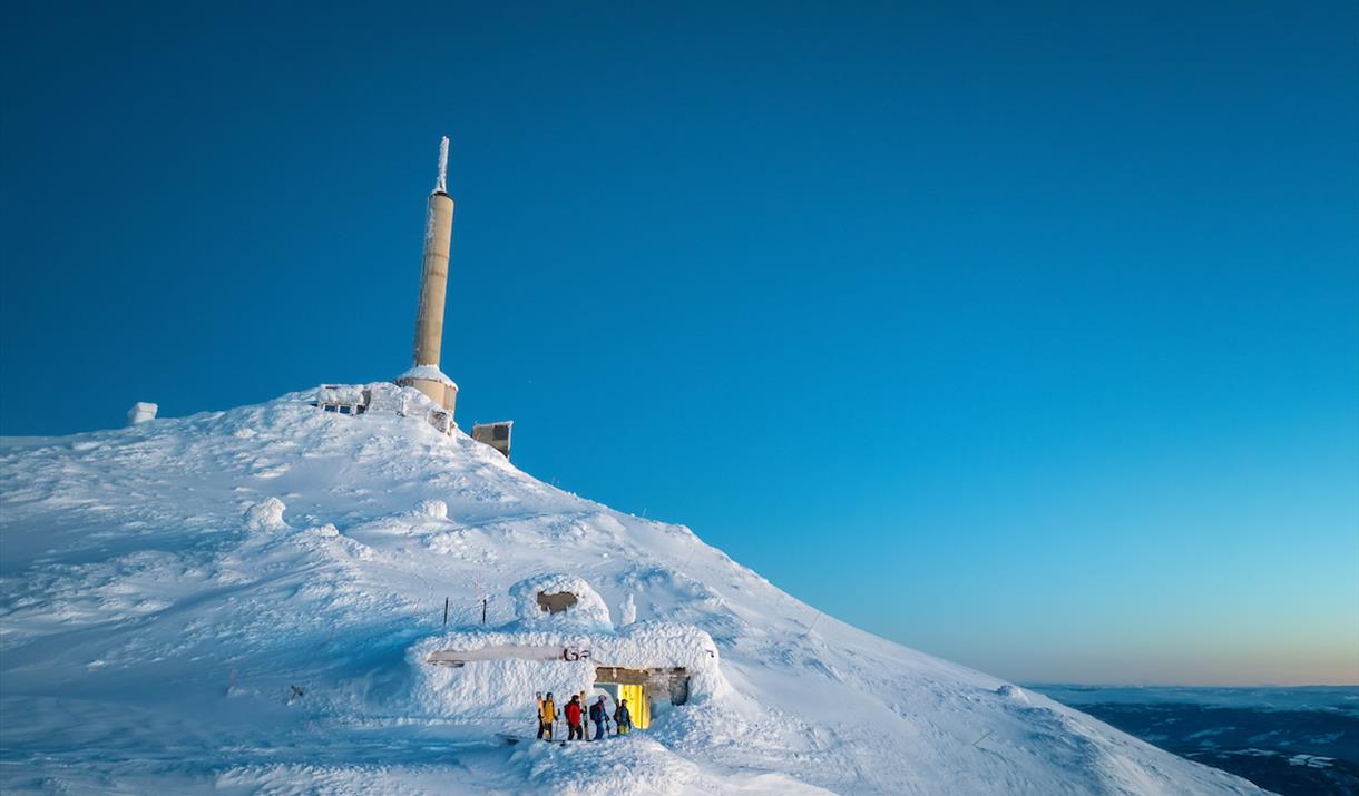 Vinter på Gaustatoppen