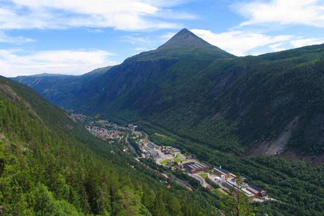 Rjukan by ble oppført på UNESCOs verdensarvliste juli 2015 på bakgrunn av industrihistorien